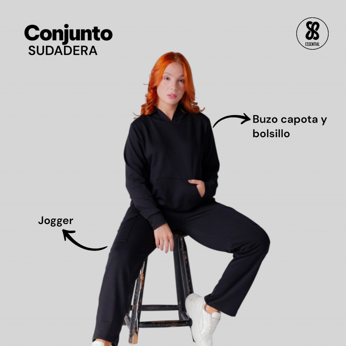 Buzo Capota Básico Mujer